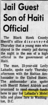 Labadies Motel (Labadie Motel) - Jul 31 1969 Article